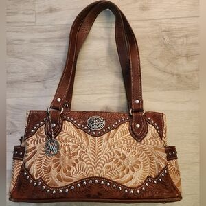 American West leather handbag